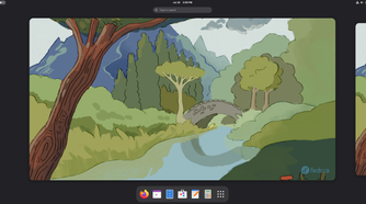 A screenshot showing Fedora Silverblue desktop.