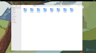 A screenshot showing Fedora Silverblue file manager.