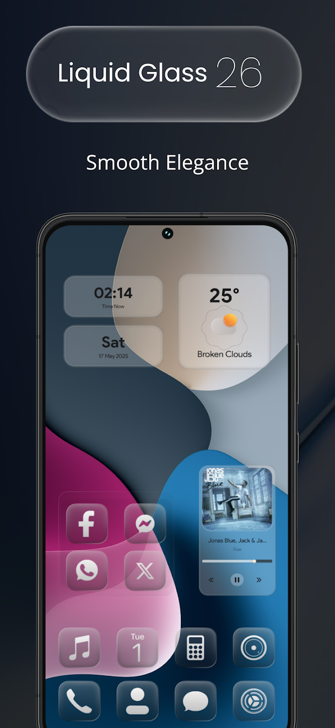 Get the Liquid Glass Look on Your Android Phone With This Icon Pack