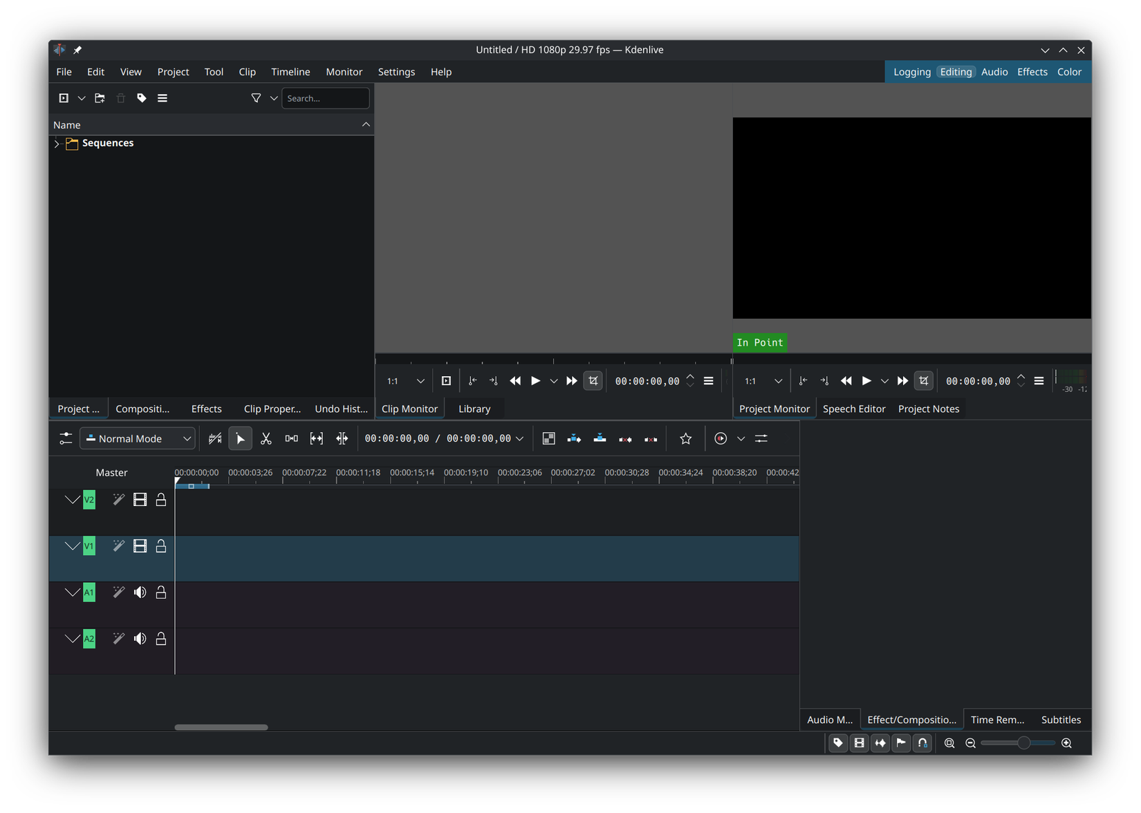 KdenLive on Kubuntu.