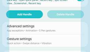 One Hand Operation + module in Good Lock on a Galaxy Z Fold 6.