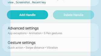 One Hand Operation + module in Good Lock on a Galaxy Z Fold 6.