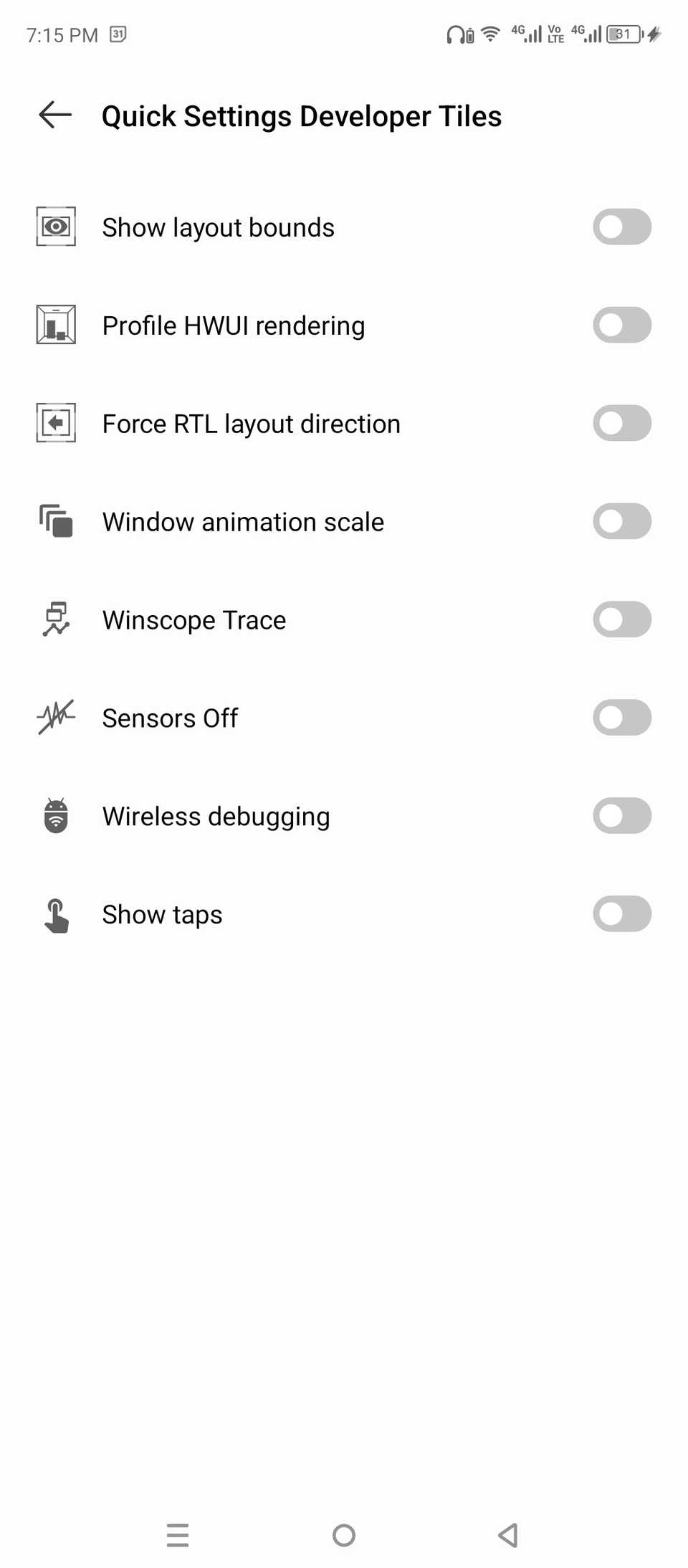 Every Android Developer Option Explained