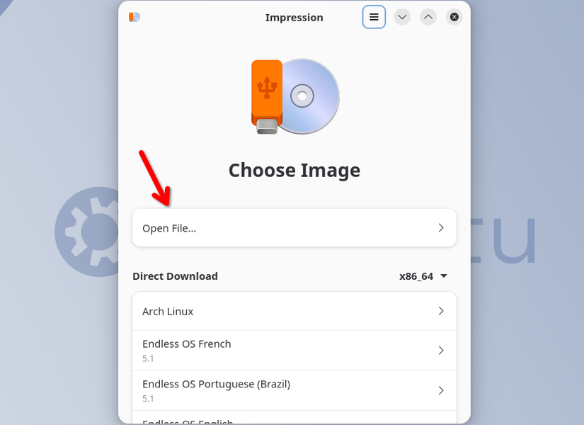 Open File Button Picture How to Make a Bootable Linux USB Drive on PC or Mac