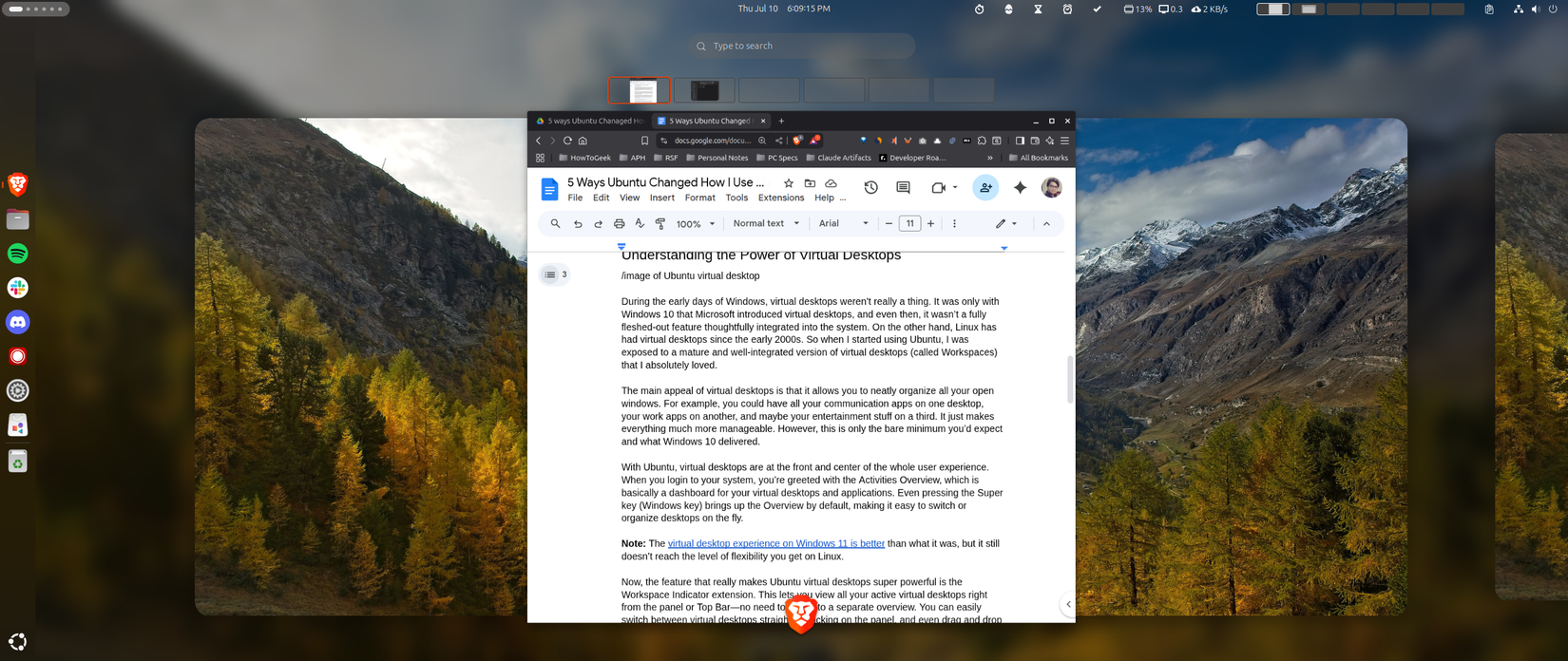Ubuntu Activity Layout Tablet 5 Ways Ubuntu Changed How I Use My PC
