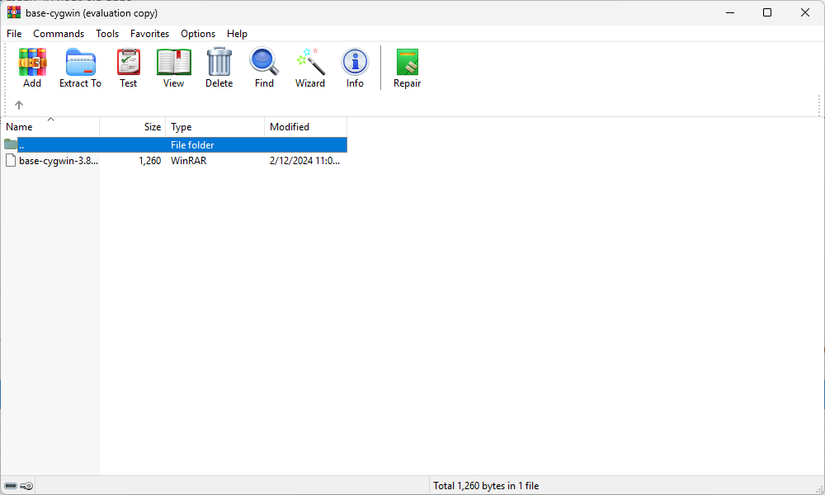 The default WinRAR skin. 