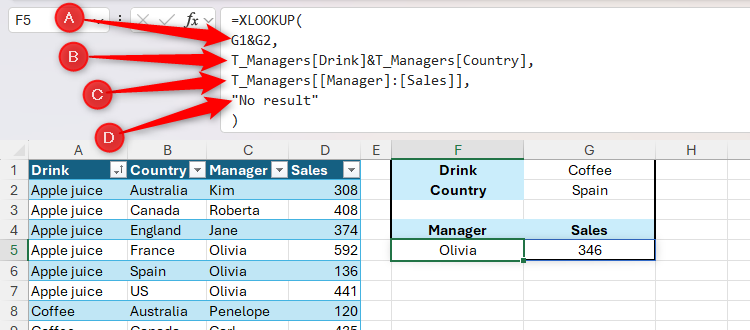 How to Use XLOOKUP With Multiple Criteria in Excel