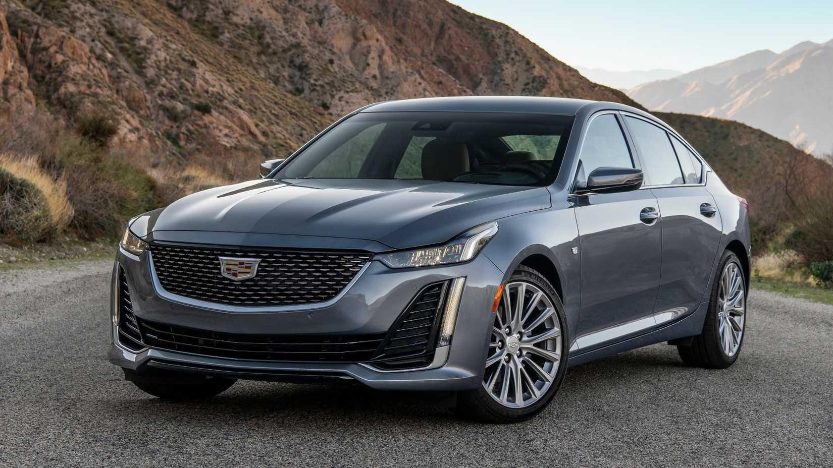 Front 3/4 shot of a 2020 Cadillac CT5