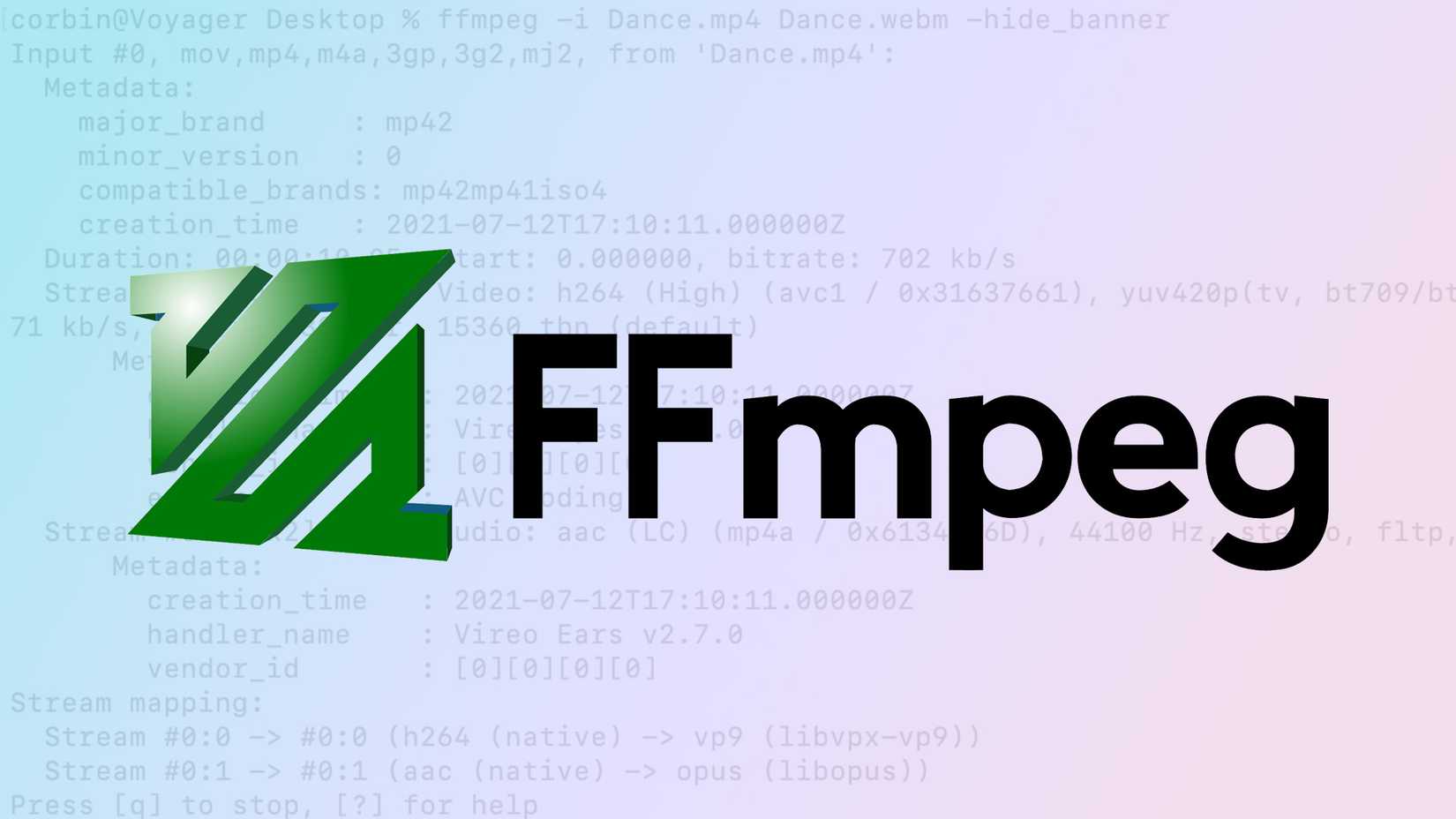 Logotipo FFmpeg.
