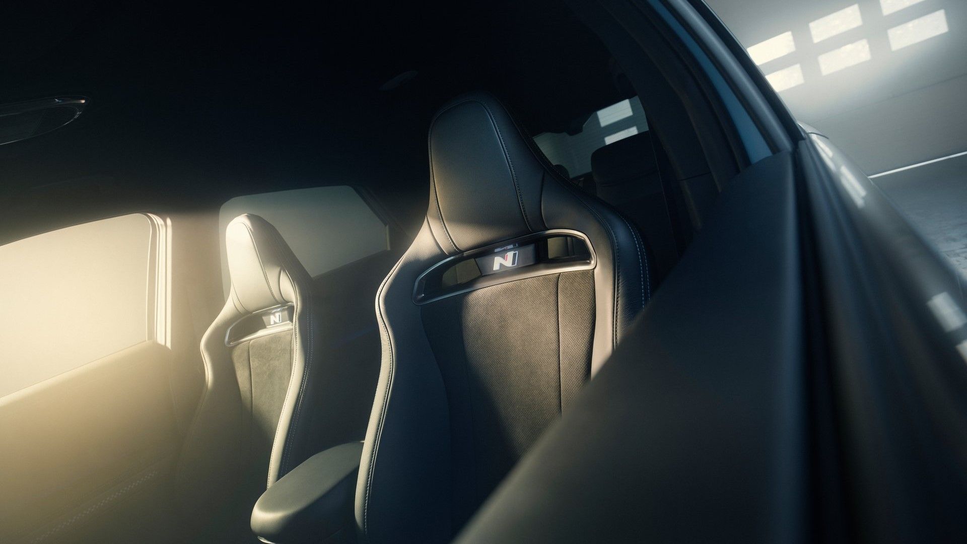 Shot of the front seats in a 2025 Hyundai Ioniq 5 N