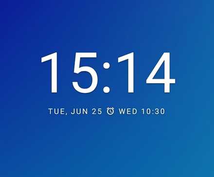 Виджет Google Clock.