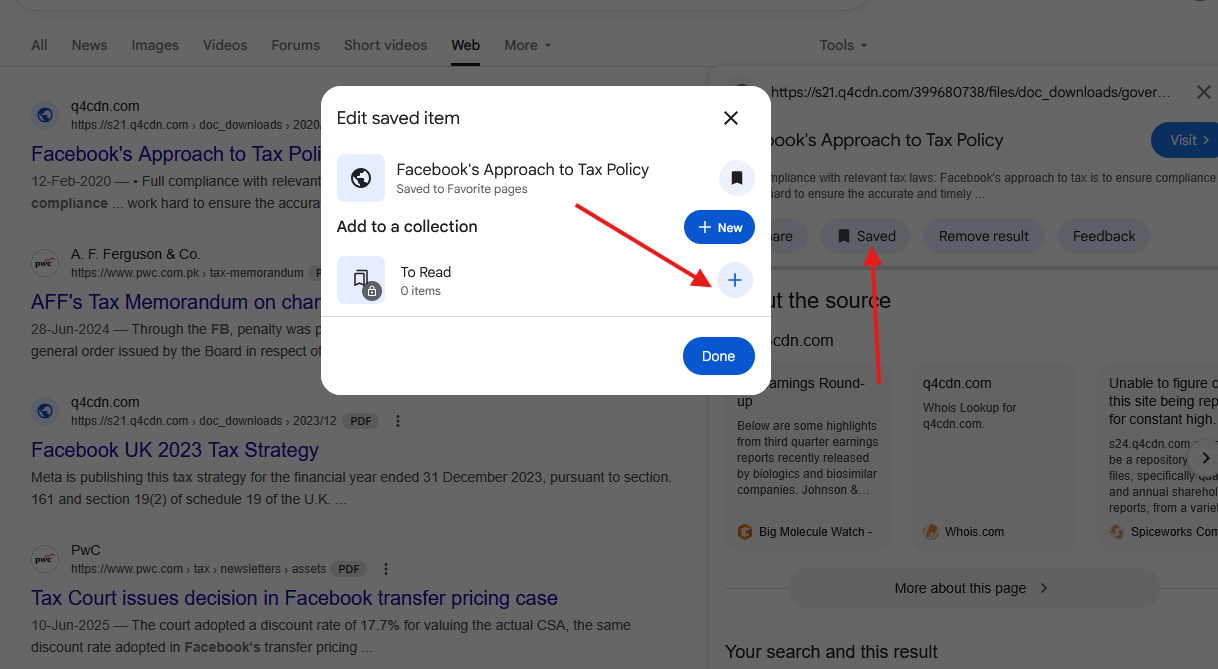 Saving an item to a Google Collection.