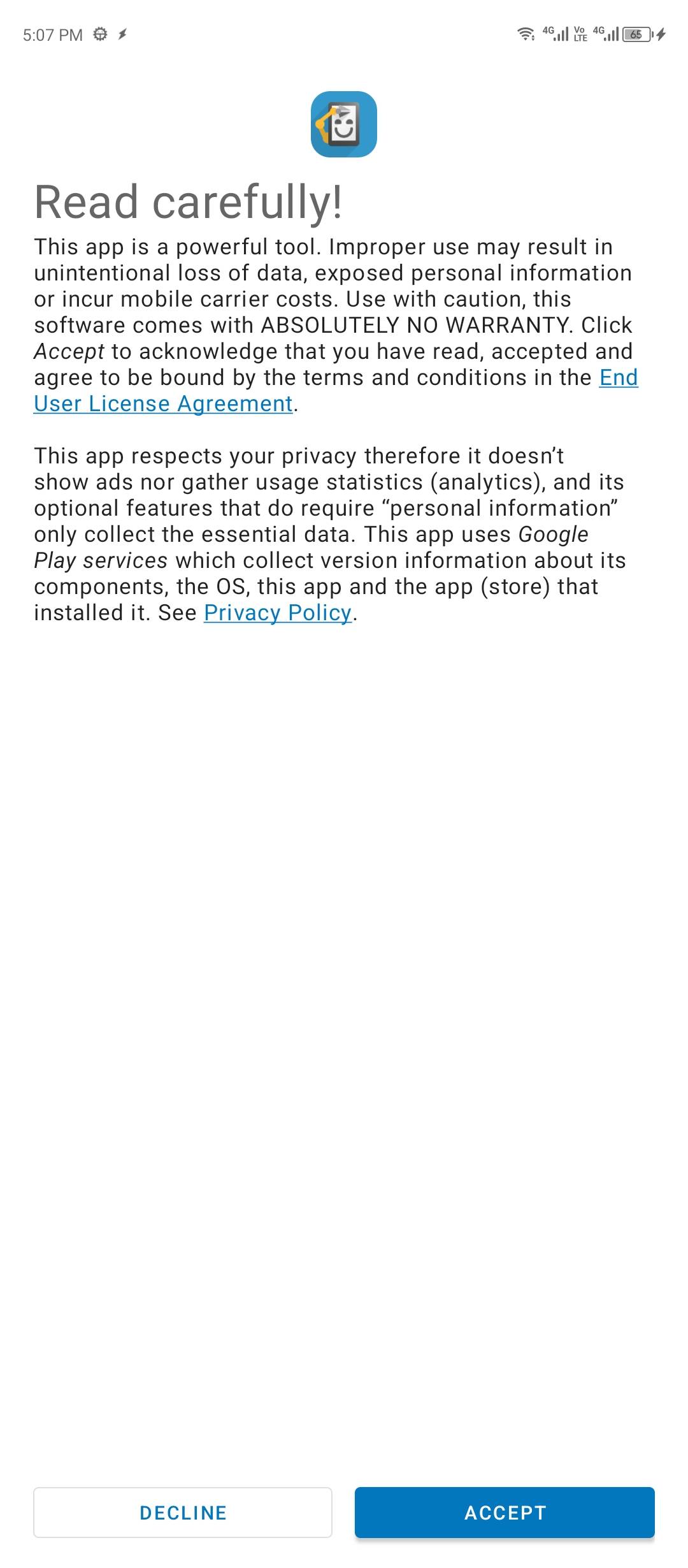 Terms and conditions for Automate.