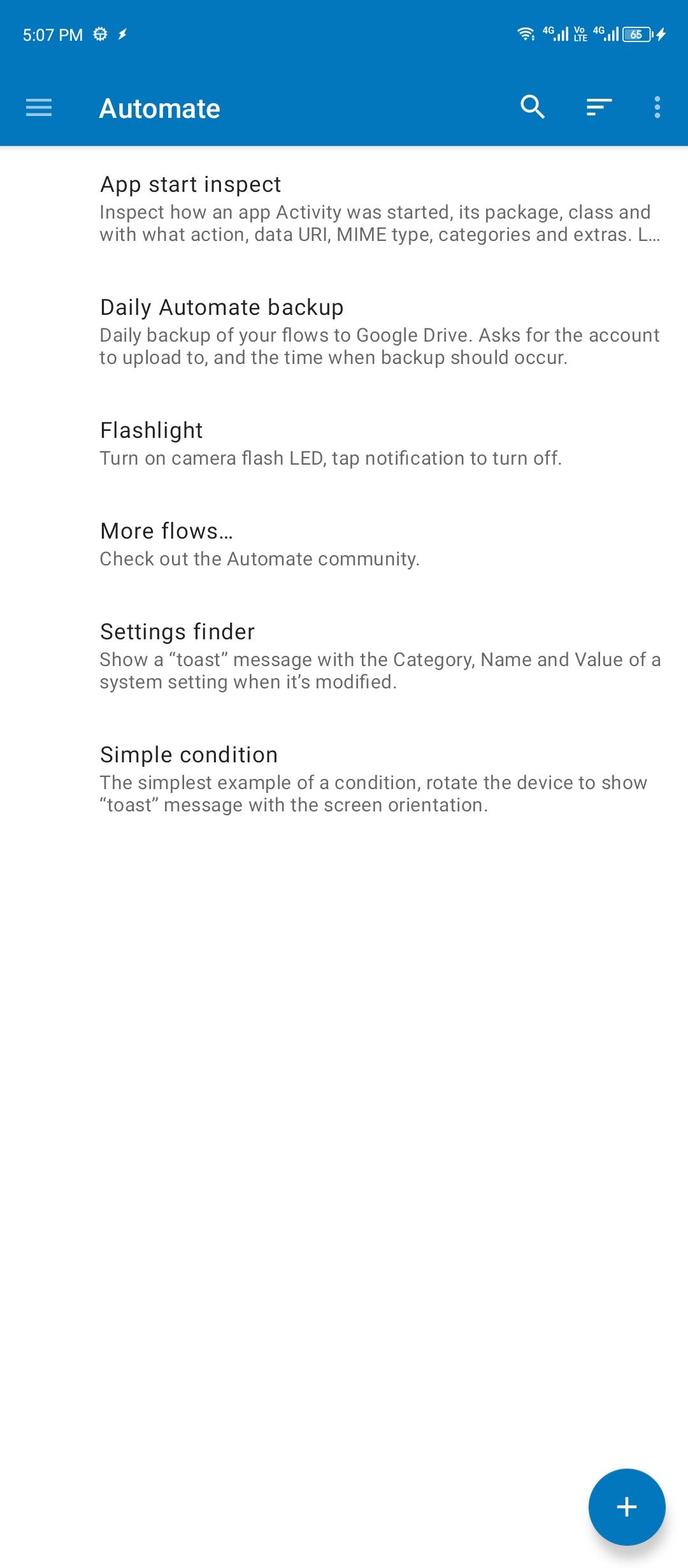 Automate dashboard with default flows.