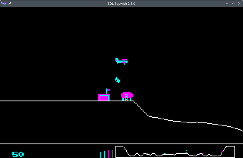 Sopwith SDL gameplay.