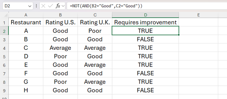 How to Use Boolean Logic in Microsoft Excel