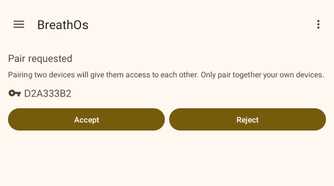 Pairing the phone with PC using KDE Connect.
