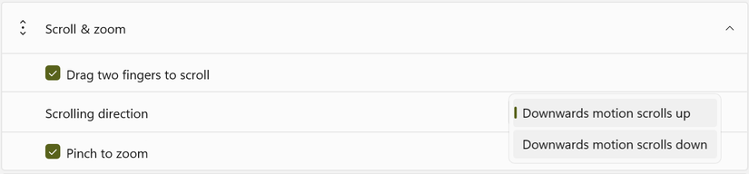 Scroll and Zoom Gestures in Windows.