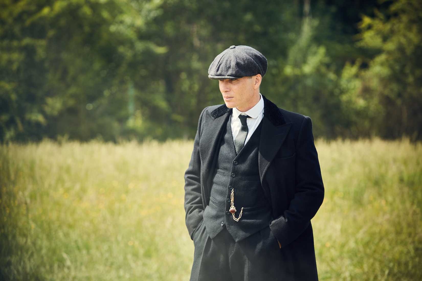 Cillian Murphy like Tommy Shelby in Peaky Blinders.