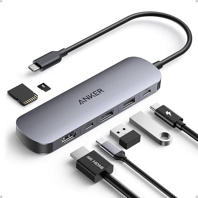 Concentrador USB C 7 en 1 Anker.