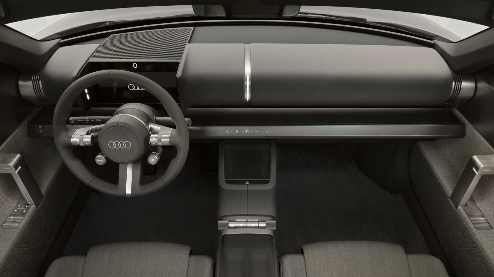 Interior puste of the dashboard in the Audi 2025 concept