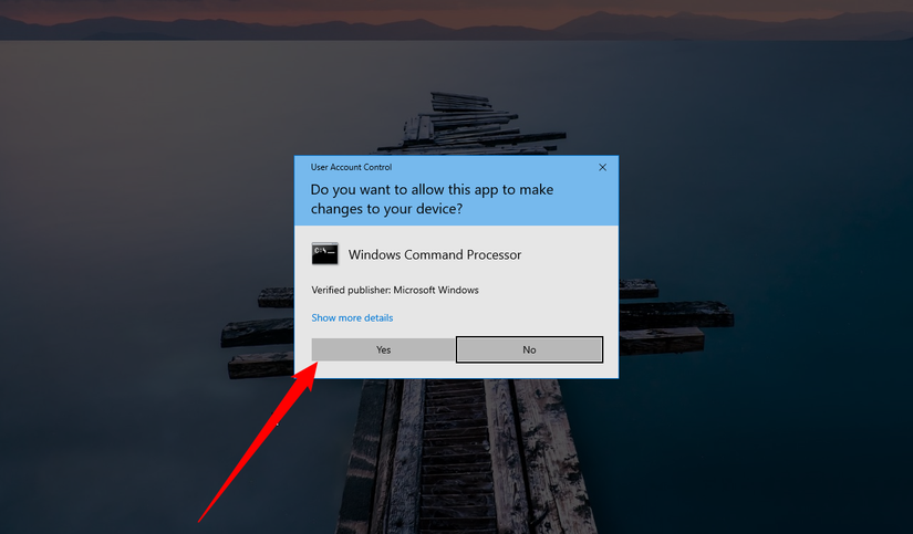 Allow the app to make changes to your device.
