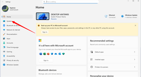 Click the System button in the left-hand sidebar.