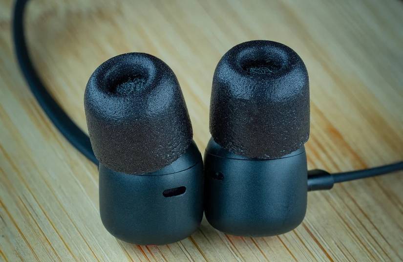 Comply memory foam ear tips for earphones.