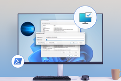 Computer monitor showing the Windows Environment Variables editor with an open dialog for editing a system variable.