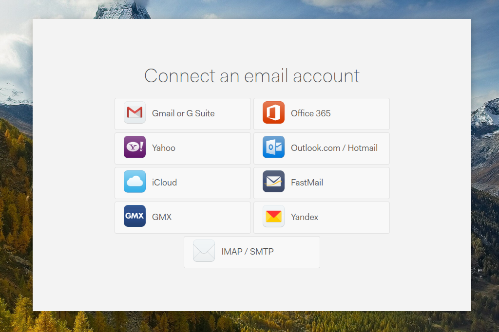 Connecting your email account to Mailspring.