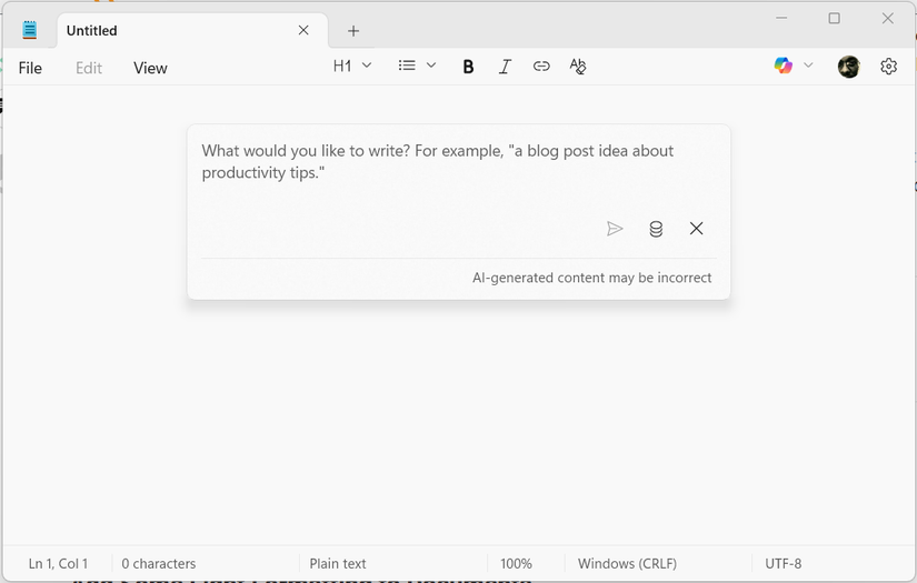 Notebook hint in a notebook