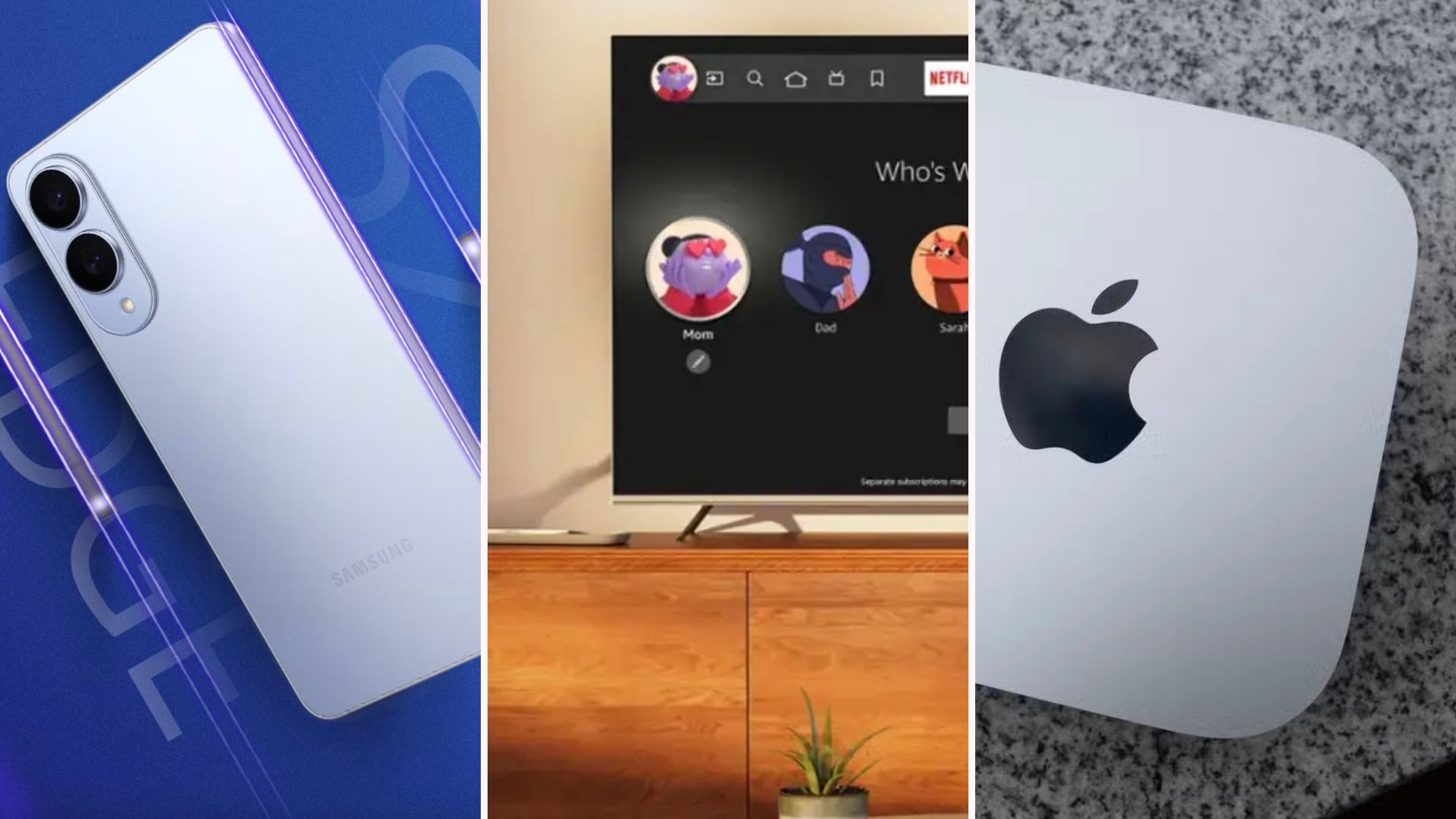 HTG deals featuring Samsung, Hisense, and Apple