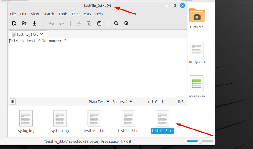 Criando arquivos de texto com dados dummy usando o comando SEQ.