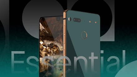 Essential Phone PH-1 with Essential written in the foreground.