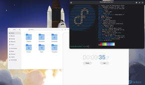Fedora 43 beta desktop.