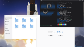 Fedora 43 beta desktop.