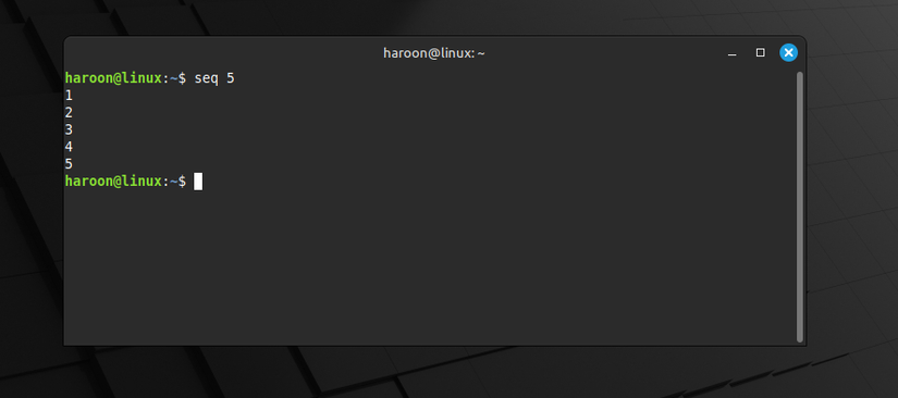 Gerando sequências básicas de valores inteiros especificados.