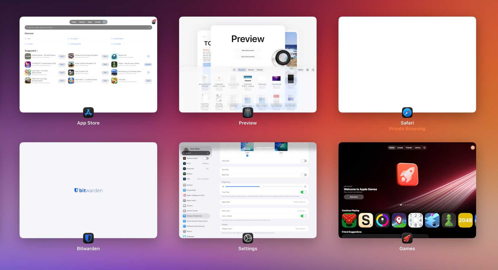 Exposé view in iPadOS 26.