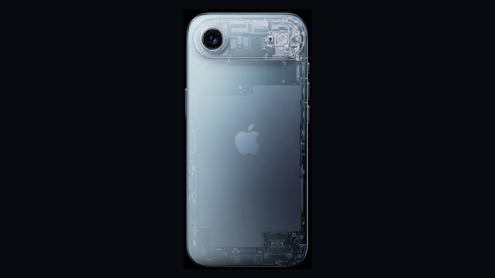 Creative visualization of the iPhone Air's battery.