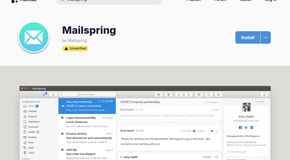 Mailspring available as a Flatpak shown on Flathub.