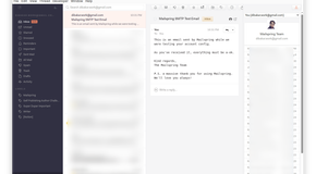 Mailspring darkside theme.