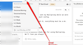 Mailspring email reminder.