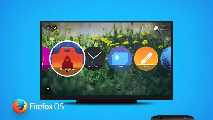 A smart TV running Firefox OS.