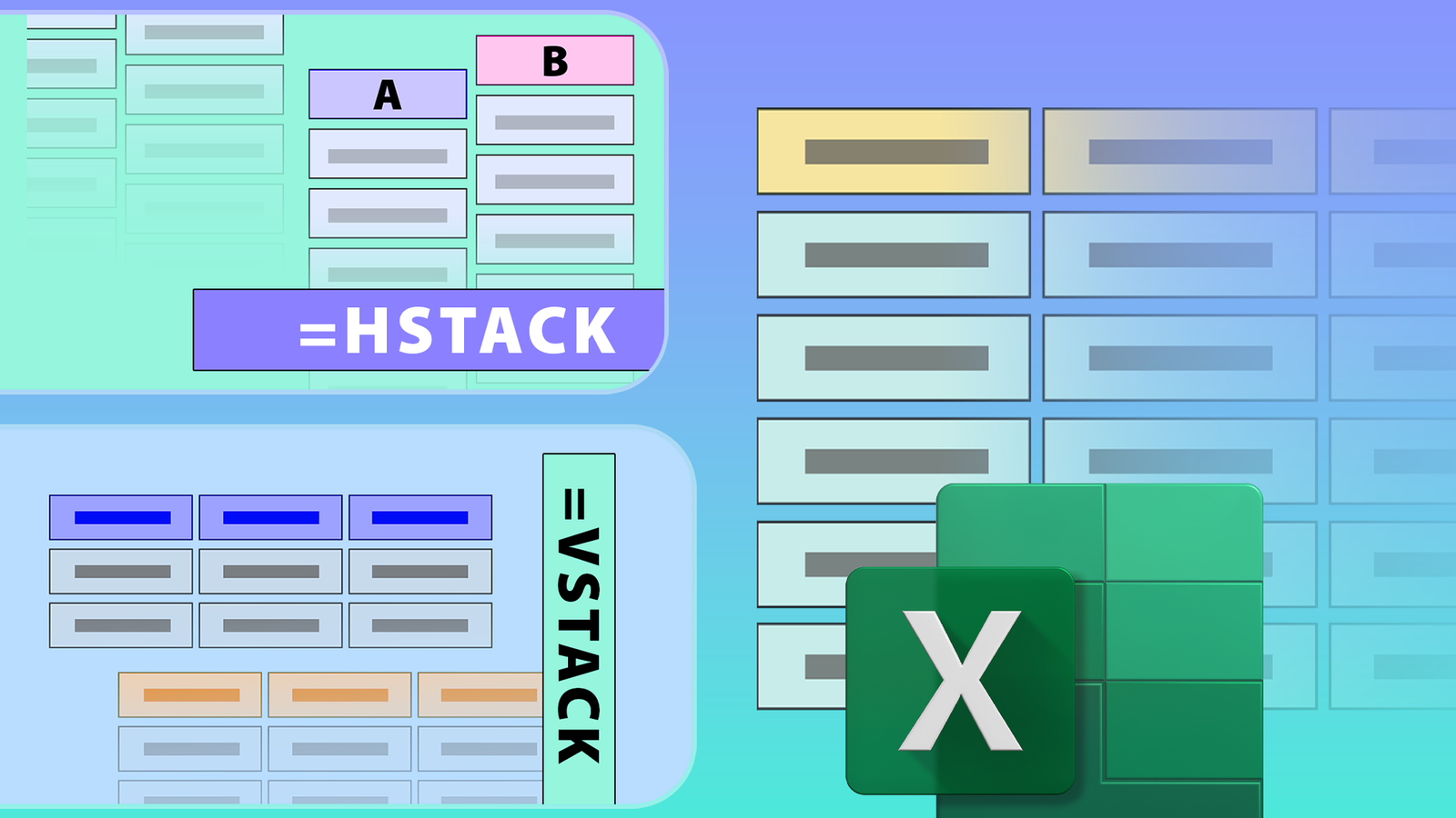 How to Use the VSTACK and HSTACK Functions in Microsoft Excel