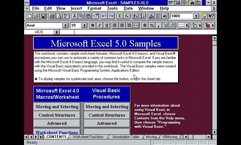 Microsoft Excel running on Windows 3.11 on a Raspberry Pi.