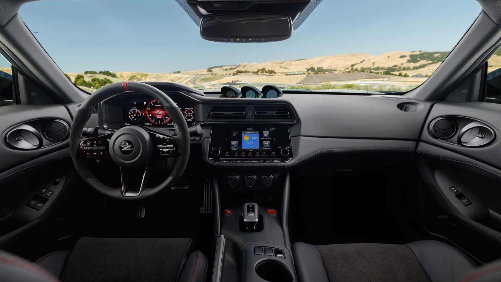 Interior shot of the dashboard in a 2024 Nissan Z NISMO 