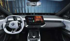 Interior shot of the dashboard in a 2026 BMW iX3