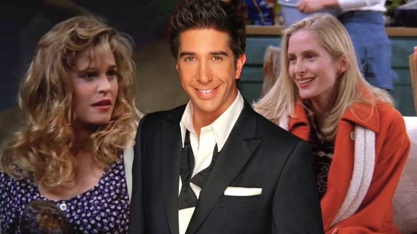 Ross y los dos actrsses que jugaron a Carol.