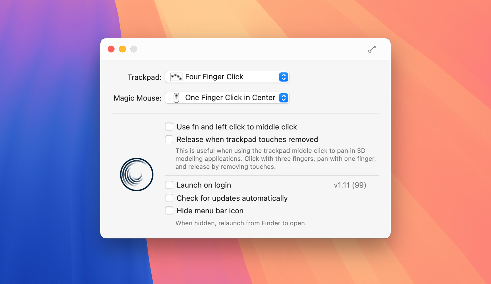 Middle app for Mac.