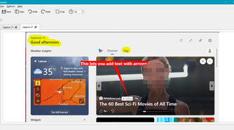 Censoring information with KSnip.